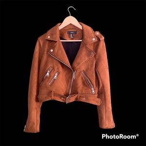 Forever 21 Faux Suede Moto Jacket